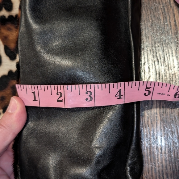 NWT Marco Buggiani Leather and Leopard Print Hide Hobo Shoulder Bag - Picture 5 of 9